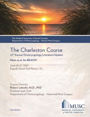 The Charleston Course: 14th Annual Otolaryngology Literature Update Banner